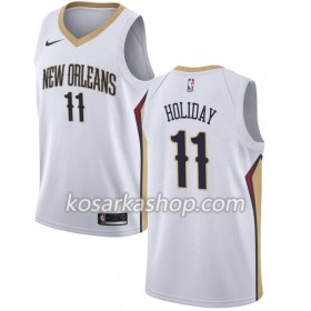 Dres New Orleans Pelicans Jrue Holiday 11 Nike 2017-18 Bijela Swingman